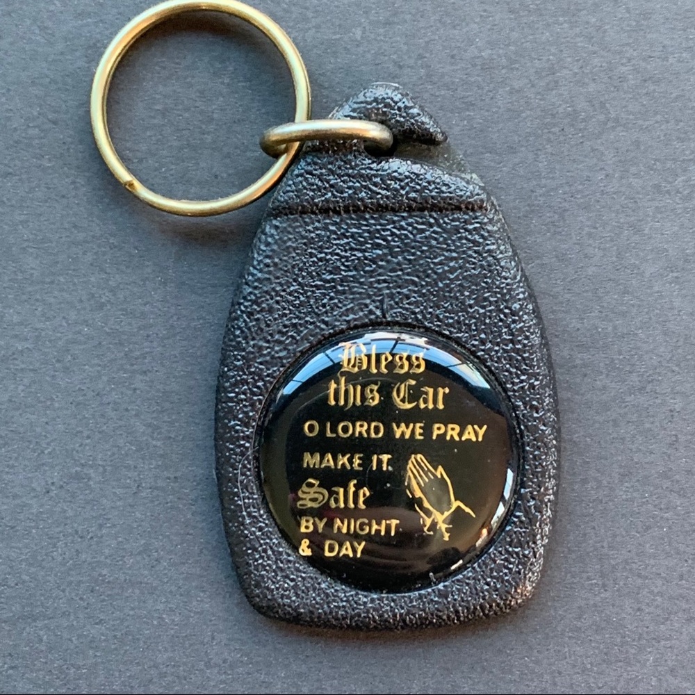 Bless this Car🎄Vintage Keychain OR ORNAMENT